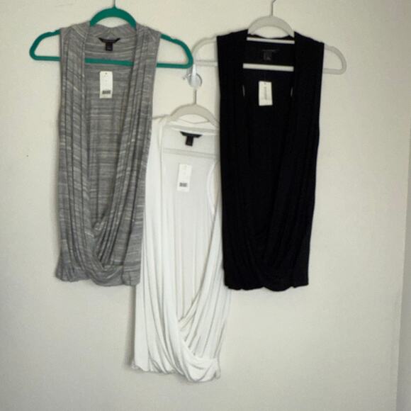 Banana Republic Draped Tank Top Bundle – NWT  All Size Small 3 Colors - Picture 1 of 14